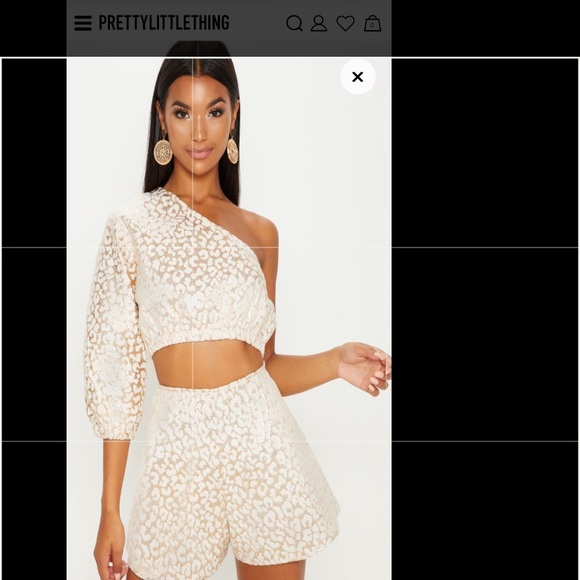 PrettyLittleThing Dresses & Skirts - NWT Rose Gold Leopard Pretty Little Thing Set